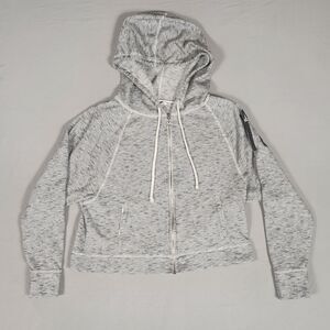 Victoria’s Secret Angel 10 Zip Hoodie Gray Striped Women’s Large